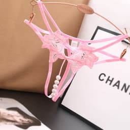 image-Women's Low Waist Solid Color Thong Underwear One Size