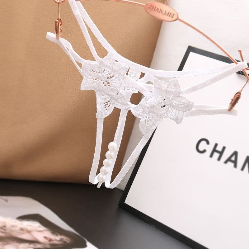 image-Women's Low Waist Solid Color Thong Underwear One Size
