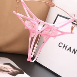 image-Women's Low Waist Solid Color Thong Underwear One Size