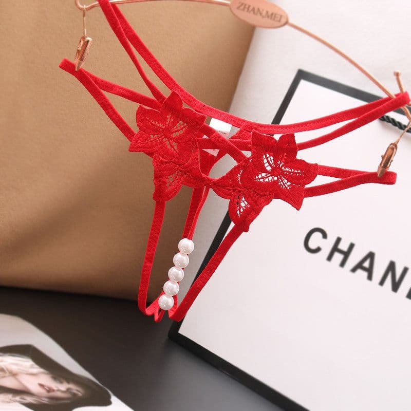 image-Women's Low Waist Solid Color Thong Underwear One Size