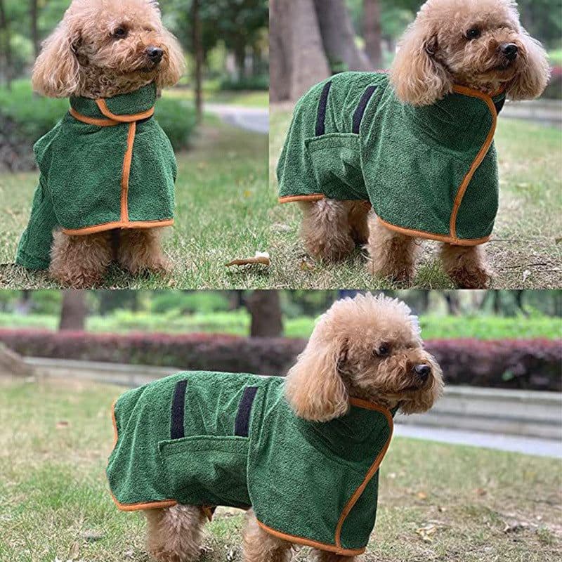 image-Xinyin Dog Bathrobe Towel 300G Microfiber Quick-Dry Absorbent