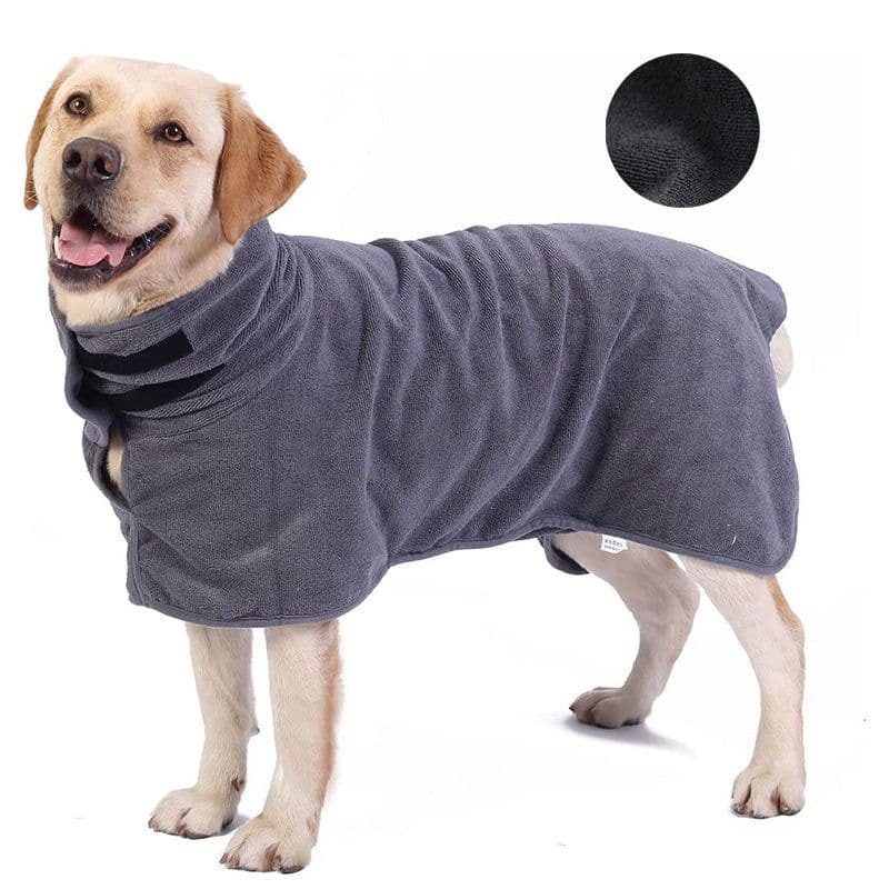 image-Xinyin Dog Bathrobe Towel 300G Microfiber Quick-Dry Absorbent