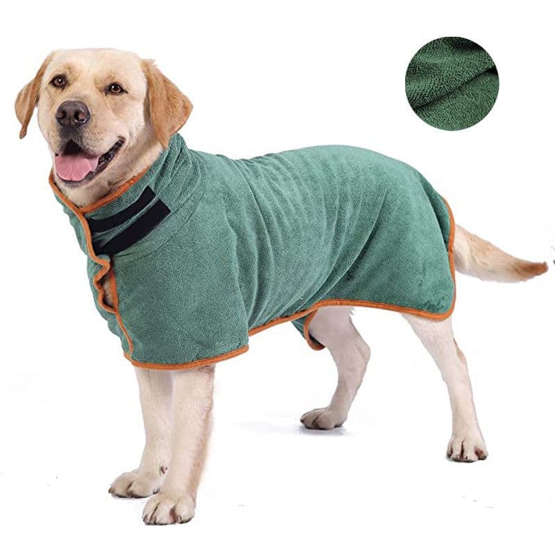 image-Xinyin Dog Bathrobe Towel 300G Microfiber Quick-Dry Absorbent