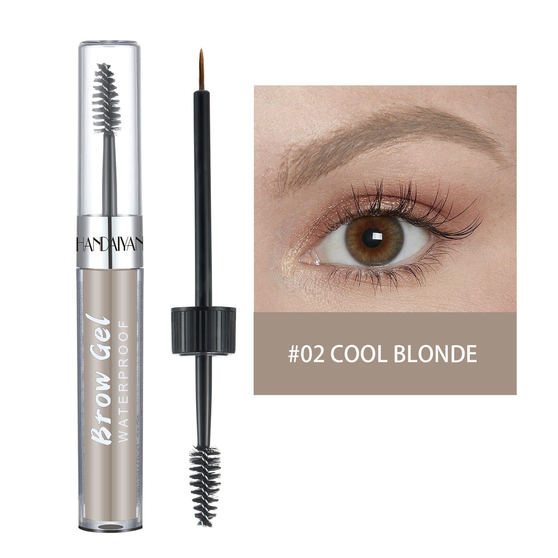 image-HANDAIYAN 8-Color Waterproof Eyebrow Dye Liquid with Double-Ended Brush