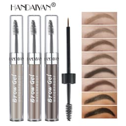 image-HANDAIYAN 8-Color Waterproof Eyebrow Dye Liquid with Double-Ended Brush
