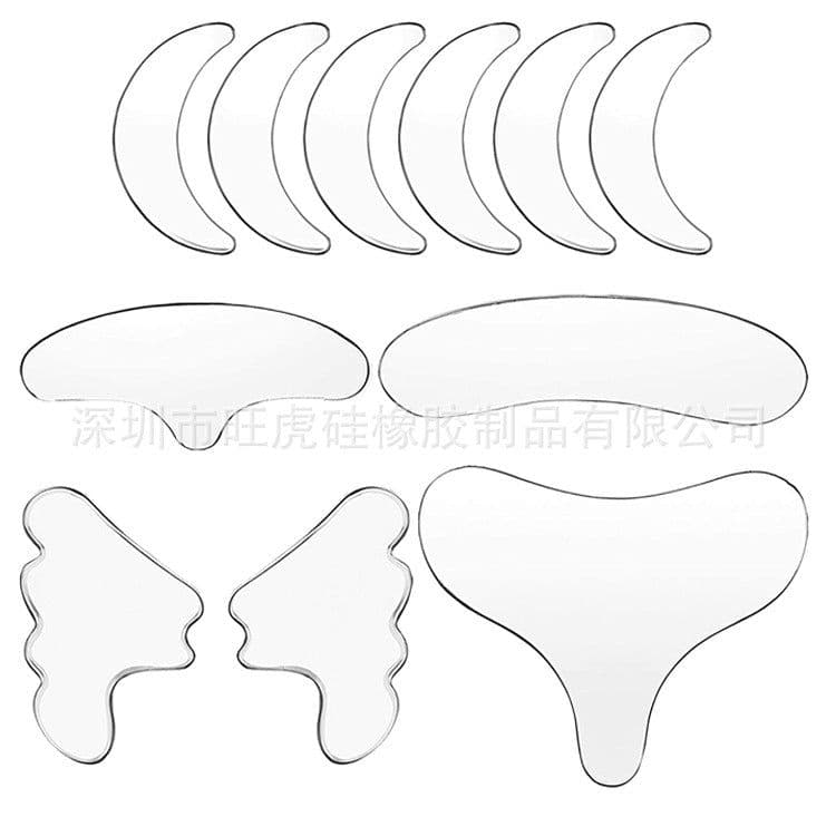image-Wanghu Silicone Anti-Wrinkle Patches 18-Piece Set Reusable
