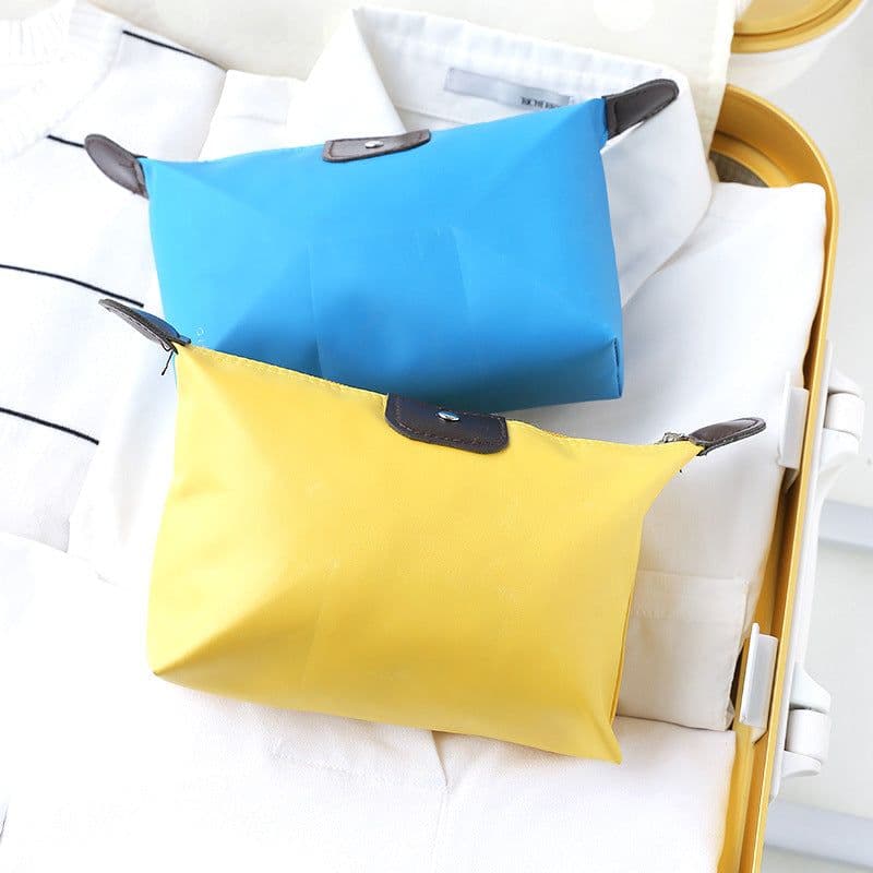 image-Small Nylon Dumpling Cosmetic Bag Waterproof Clutch Coin Purse