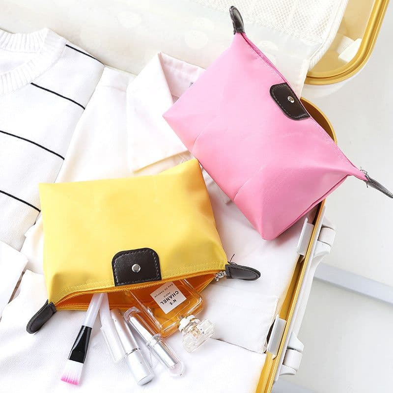 image-Small Nylon Dumpling Cosmetic Bag Waterproof Clutch Coin Purse
