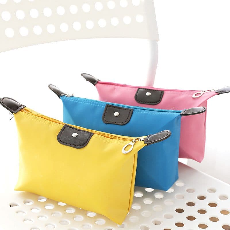 image-Small Nylon Dumpling Cosmetic Bag Waterproof Clutch Coin Purse