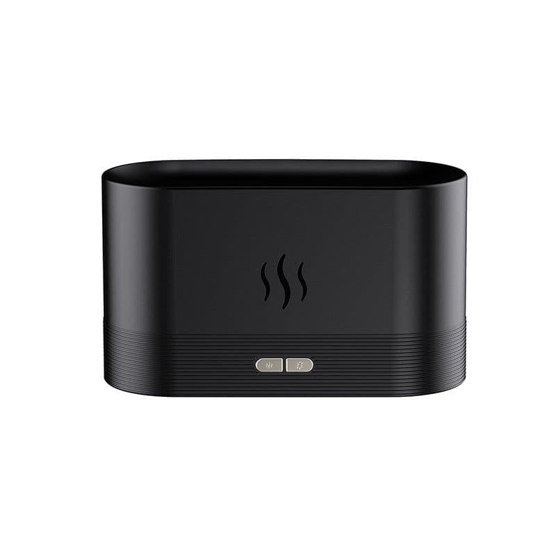 image-Flame Aroma Diffuser Humidifier with 7 Color Light
