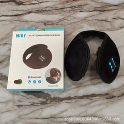 image-Bluetooth Earmuffs Winter Warm Wireless Music USB Charging Black