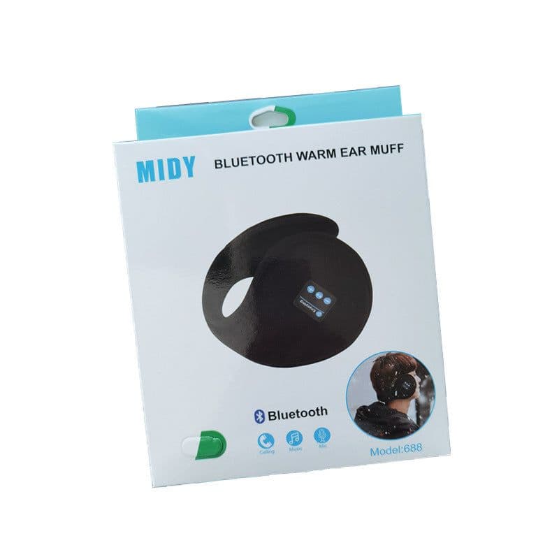 image-Bluetooth Earmuffs Winter Warm Wireless Music USB Charging Black