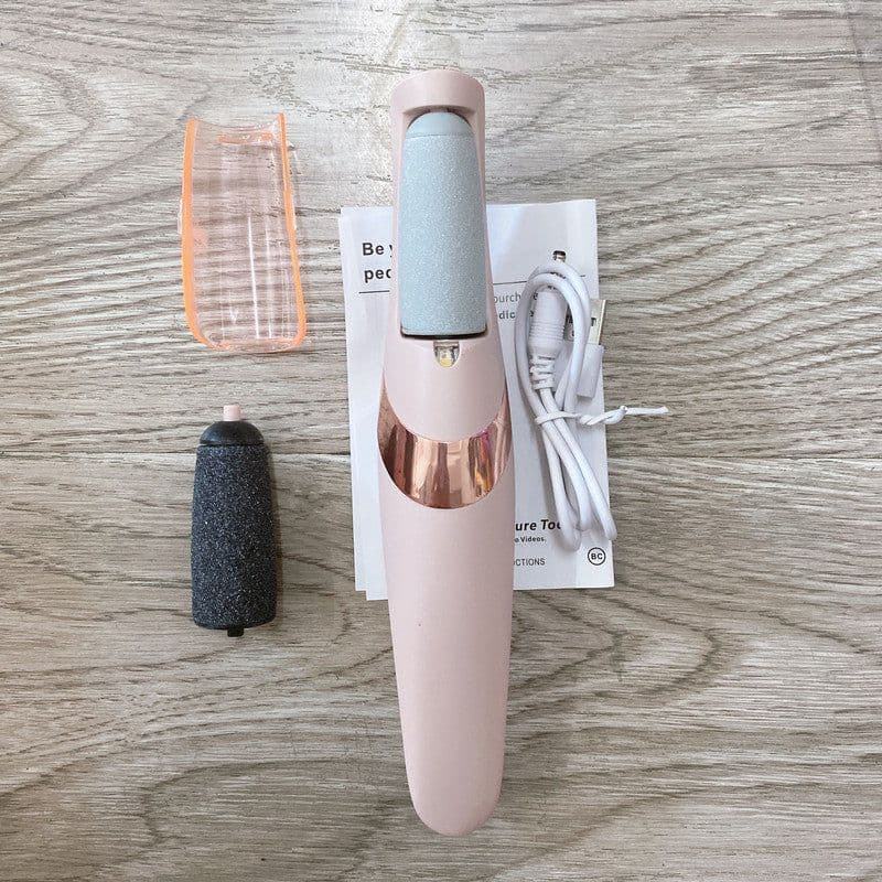 image-Electric Foot Grinder Pedicure Exfoliating Callus Remover Tool