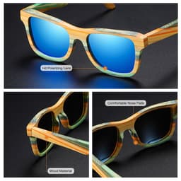 image-Bamboo Wood Polarized Sunglasses