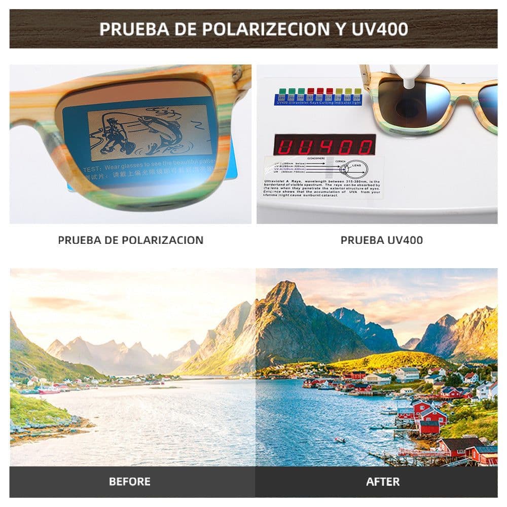 image-Bamboo Wood Polarized Sunglasses