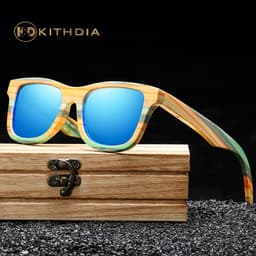 image-Bamboo Wood Polarized Sunglasses