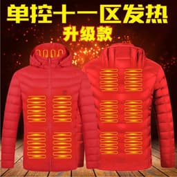 image-Men's Women's USB Heated Jacket Outdoor Warm Electric Clothing