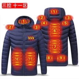 image-Men's Women's USB Heated Jacket Outdoor Warm Electric Clothing