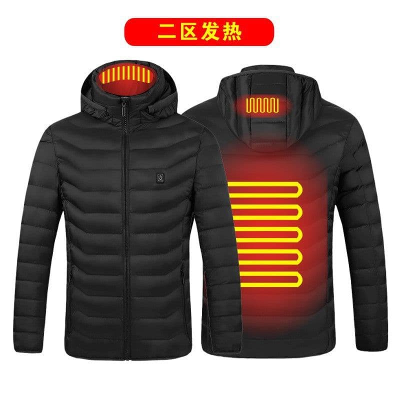 image-Men's Women's USB Heated Jacket Outdoor Warm Electric Clothing