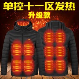 image-Men's Women's USB Heated Jacket Outdoor Warm Electric Clothing