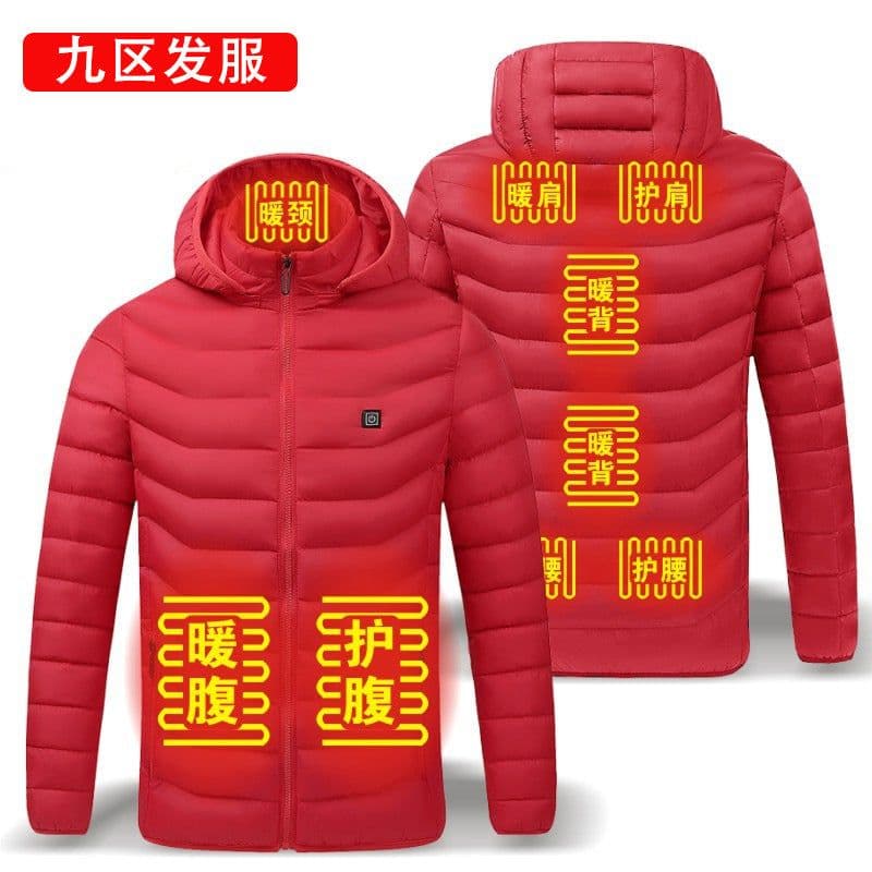 image-Men's Women's USB Heated Jacket Outdoor Warm Electric Clothing