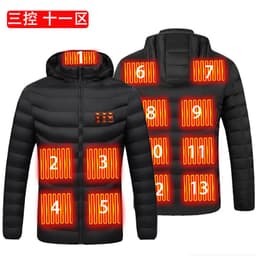 image-Men's Women's USB Heated Jacket Outdoor Warm Electric Clothing