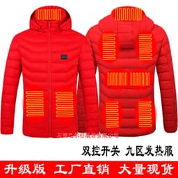 image-Men's Women's USB Heated Jacket Outdoor Warm Electric Clothing
