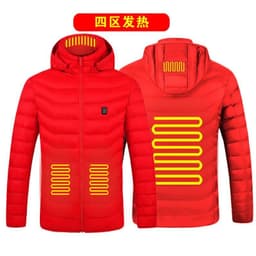 image-Men's Women's USB Heated Jacket Outdoor Warm Electric Clothing