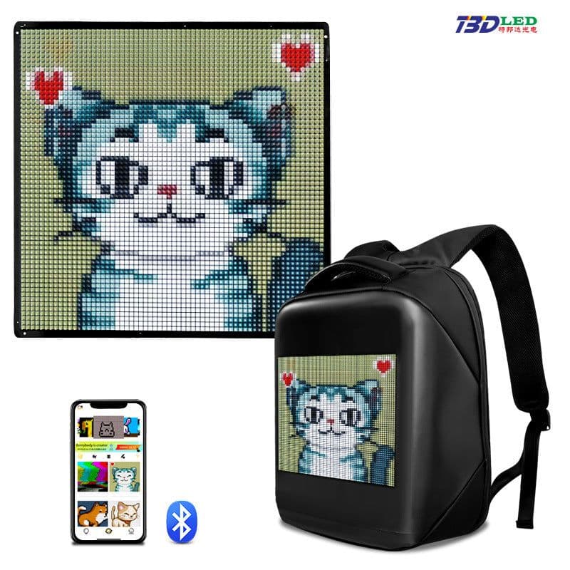 image-TBD 64x64 Flexible LED Display Screen 3.67mm Pitch Bluetooth