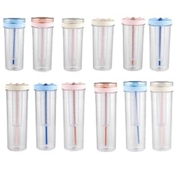 image-TinoMicro Plastic Straw Water Bottle 800ML Large Capacity
