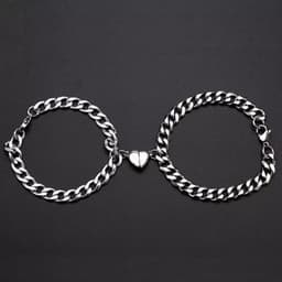 image-Magnetic Couple Bracelet Set Love Attraction Design Pair