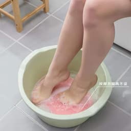 image-Silicone Bath Brush Massage Mat with Suction Cup Non-Slip Pad