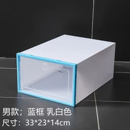 image-Gallop Plastic Flip Shoe Box Storage Container 33x23x14cm