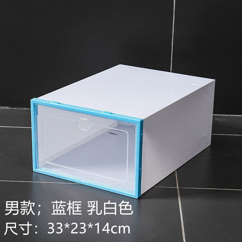 image-Gallop Plastic Flip Shoe Box Storage Container 33x23x14cm