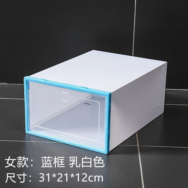image-Gallop Plastic Flip Shoe Box Storage Container 33x23x14cm