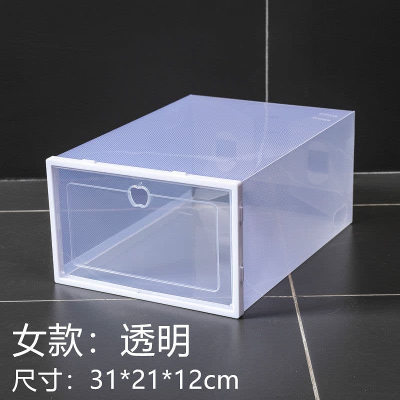 image-Gallop Plastic Flip Shoe Box Storage Container 33x23x14cm