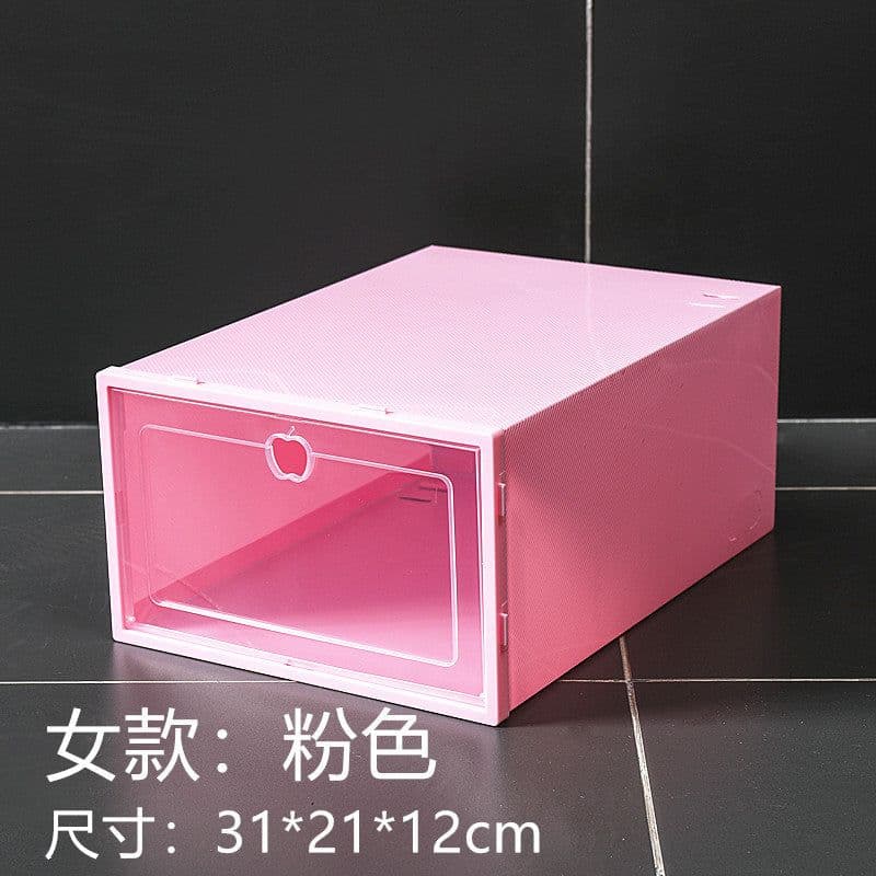 image-Gallop Plastic Flip Shoe Box Storage Container 33x23x14cm