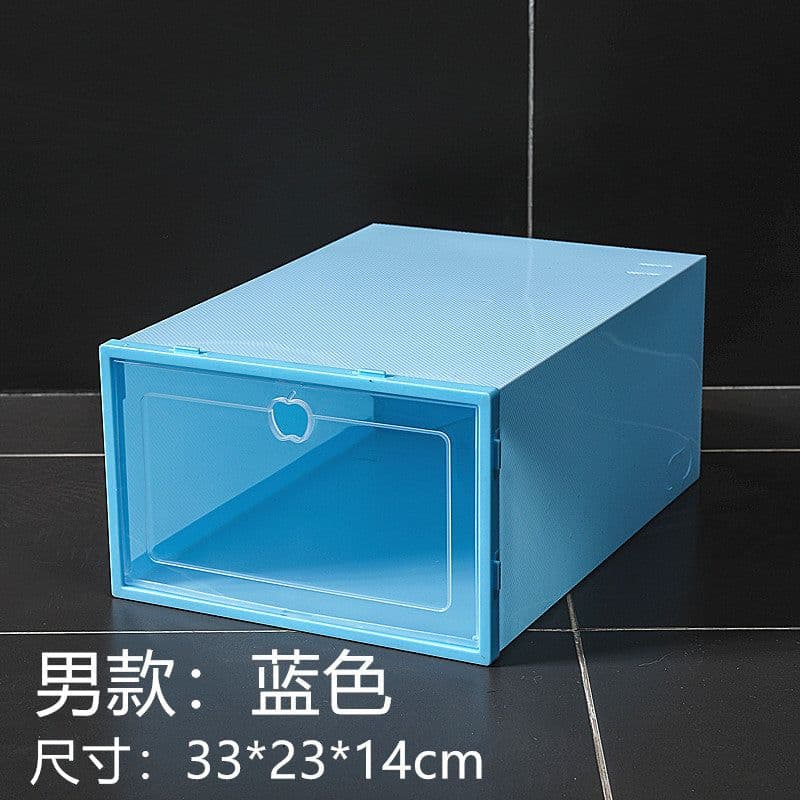 image-Gallop Plastic Flip Shoe Box Storage Container 33x23x14cm