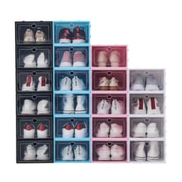 image-Gallop Plastic Flip Shoe Box Storage Container 33x23x14cm
