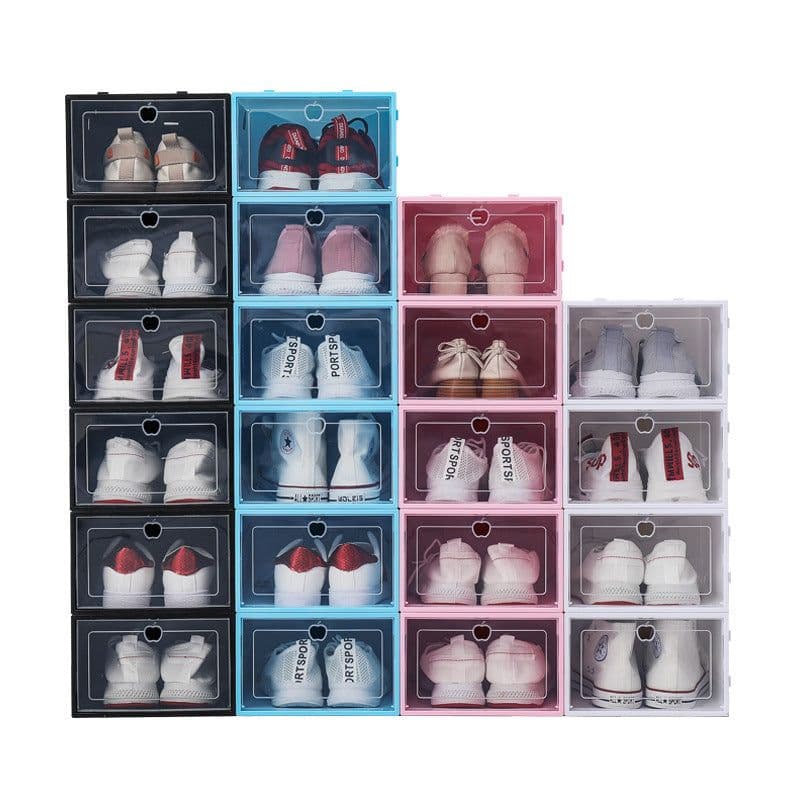 image-Gallop Plastic Flip Shoe Box Storage Container 33x23x14cm