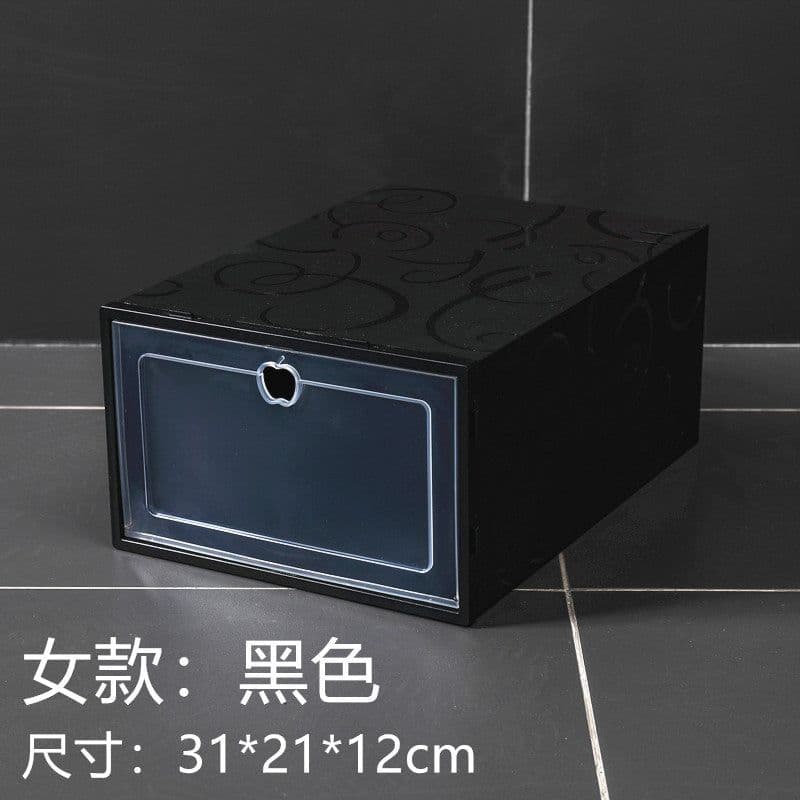 image-Gallop Plastic Flip Shoe Box Storage Container 33x23x14cm