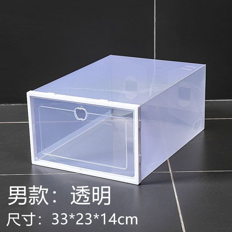 image-Gallop Plastic Flip Shoe Box Storage Container 33x23x14cm
