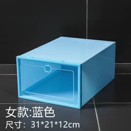 image-Gallop Plastic Flip Shoe Box Storage Container 33x23x14cm