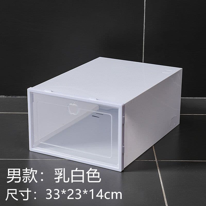 image-Gallop Plastic Flip Shoe Box Storage Container 33x23x14cm