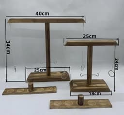 image-Wooden Ring Toss Game Desktop Hook Ferrule