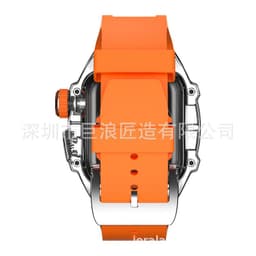 image-JERALAND Apple Watch Case with Transparent Strap 44/45MM
