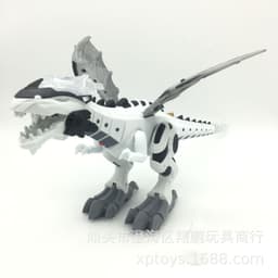 image-Lemei Electric Fire-Breathing Dragon Dinosaur Model Toy