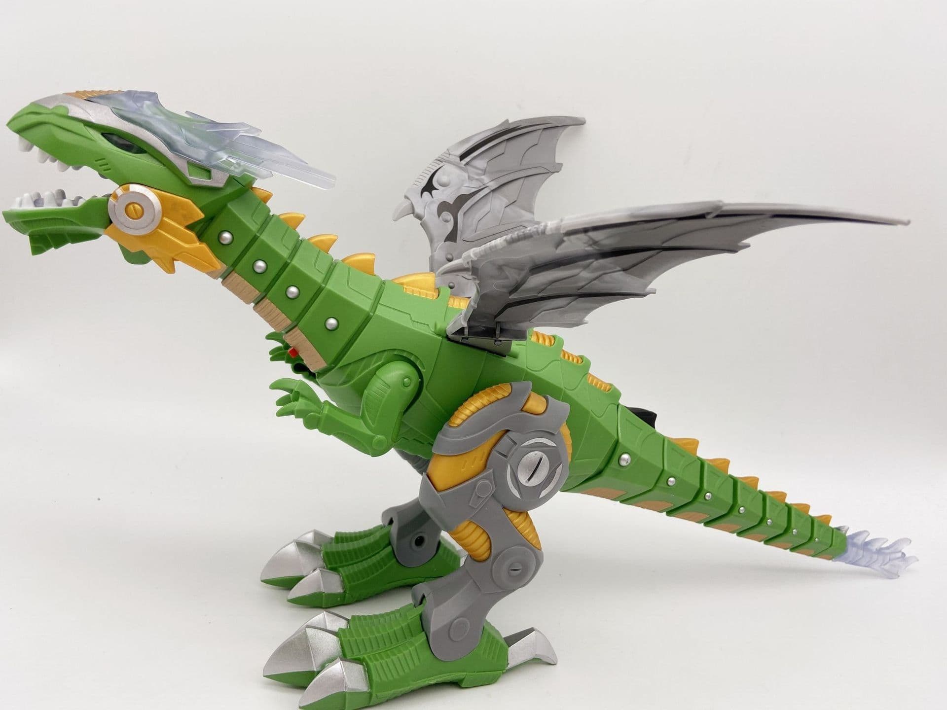 image-Lemei Electric Fire-Breathing Dragon Dinosaur Model Toy