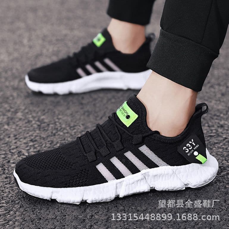 image-Men's Fly Woven Mesh Casual Sports Shoes Low Top Sneakers