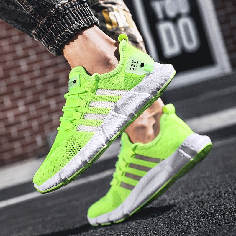 image-Men's Fly Woven Mesh Casual Sports Shoes Low Top Sneakers